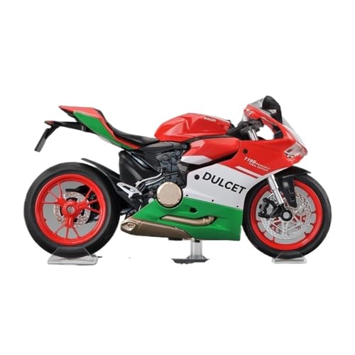 RYUEXING for 1/12 1199 Legierung Motorrad Modell Lenkung Multi-Funktion Kinder Metall Spielzeug Sammlung Ornamente(Green) von RYUEXING