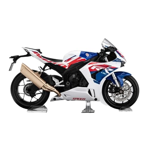 RYUEXING for 1/12 CBR1000 Simulation Legierung Motorrad Modell Lenkung Multi-Funktion Kinder Spielzeug Sammlung Ornamente(White) von RYUEXING