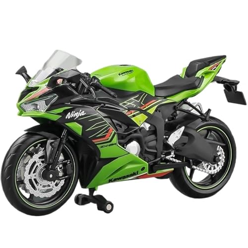 RYUEXING for 1/12 Ninja ZX-6R Legierung Motorrad Modell Lenkung Multi-Funktion Kinder Metall Spielzeug Sammlung Ornamente von RYUEXING