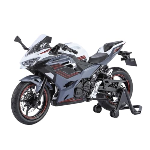 RYUEXING for 1/12 Ninjia400 Motorrad Modell Legierung Ninja Simulation Motorrad Sammlung Ornamente(Gray) von RYUEXING