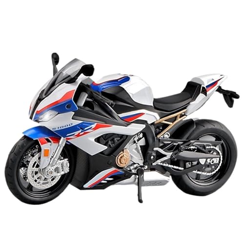 RYUEXING for 1/12 S1000RR Legierung Motorrad Modell Lenkung Multi-Funktion Kinder Metall Spielzeug Sammlung Ornamente von RYUEXING