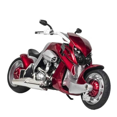 RYUEXING for 1/12 Tyrannosaurus Rex Simulation Legierung Motorrad Modell Lenkung Multi-Funktion Kinder Spielzeug Sammlung Ornamente(Red) von RYUEXING