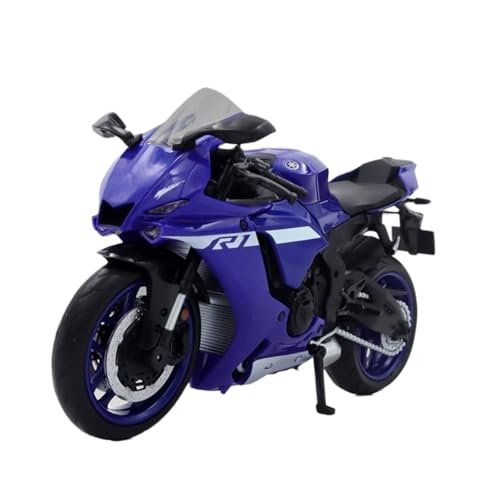 RYUEXING for 1/12 YZF-R1M Legierung Motorrad Modell Lenkung Multi-Funktion Kinder Spielzeug Sammlung Ornamente(Blue) von RYUEXING