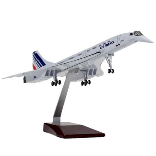 RYUEXING for 1/125 50cm Montierte Flugzeuge Mit Lichtern Air France Concorde Passagierflugzeug Simulation Legierung Geschenk Sammlung Ornamente von RYUEXING