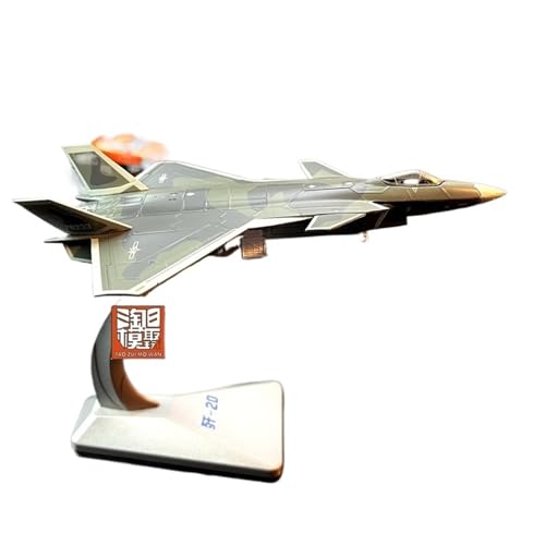 RYUEXING for 1/144 Legierungsflugzeugmodell J-20 Fighter Fertiges Sammlerornament von RYUEXING