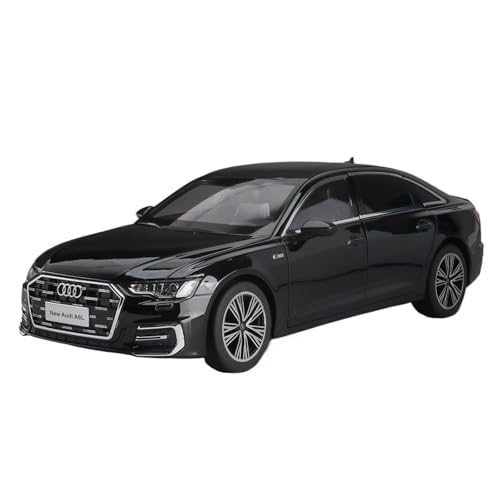 RYUEXING for 1/18 A6L Simulation Legierung Auto Spielzeug Modell Türöffnung Sound Und Licht Lenkung Stoßdämpfung Auto Sammlung Ornamente(Black) von RYUEXING