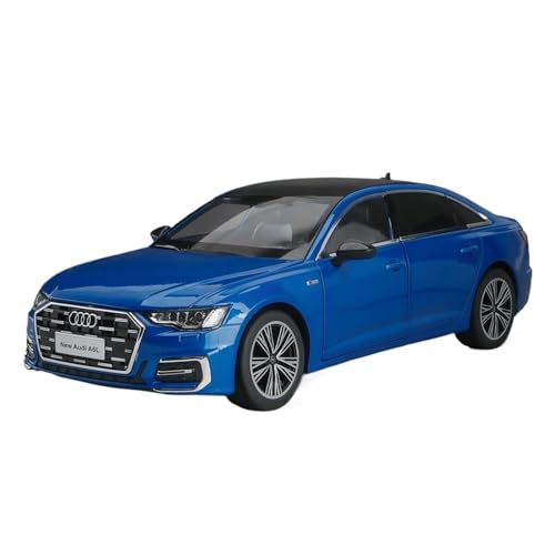 RYUEXING for 1/18 A6L Simulation Legierung Auto Spielzeug Modell Türöffnung Sound Und Licht Lenkung Stoßdämpfung Auto Sammlung Ornamente(Blue) von RYUEXING