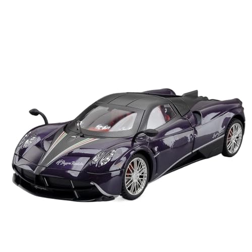 RYUEXING for 1/18 China Dragon Sportwagen Simulation Legierung Auto Spielzeug Modell Türöffnung Sound Und Licht Lenkung Stoßdämpfung Spielzeug Auto Sammlung Ornamente(Purple) von RYUEXING