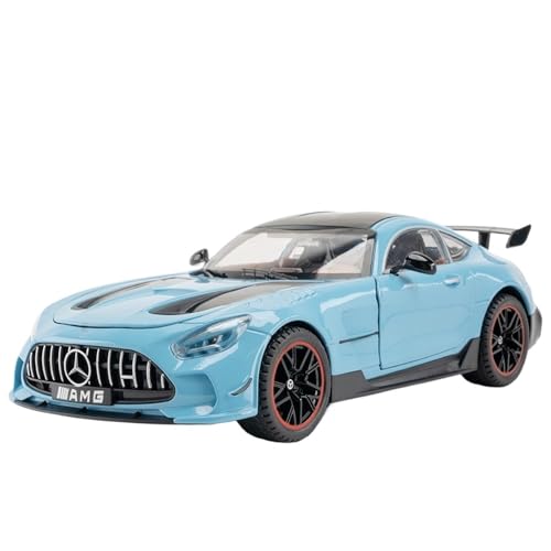 RYUEXING for 1/18 Daben AMG Sportwagen Simulation Legierung Auto Kinderspielzeug Modell Türöffnung Ton Und Licht Lenkung Stoßdämpfung Spielzeugauto Sammlung Ornamente(Blue) von RYUEXING