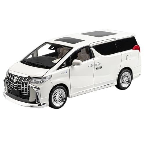 RYUEXING for 1/18 Elfa Elektrische Tür Business Auto Simulation Druckguss Handwerk Auto Modell Kinder Spielzeug Sammlung Ornamente(White) von RYUEXING