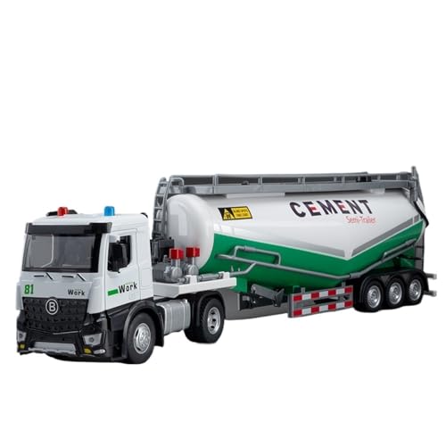 RYUEXING for 1/18 Extended Long Traktor Legierung Transport LKW Simulation Auto Spielzeug Modell Türöffnung Sound Und Licht Lenkung Stoßdämpfung Auto Sammlung Ornamente(Green) von RYUEXING