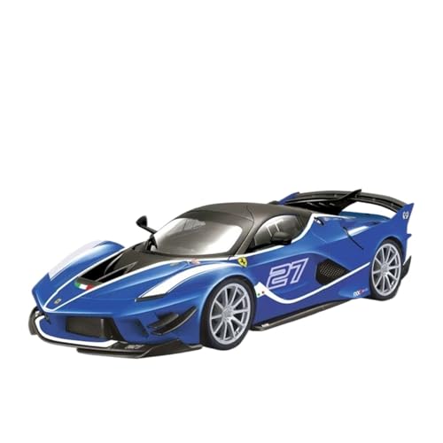 RYUEXING for 1/18 FXXK EVO Simulierte Legierung Türöffnung Sound Und Licht Lenkung Junge Spielzeug Auto Sammlung Ornament Geschenk(Blue) von RYUEXING