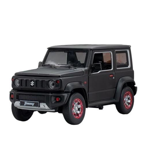 RYUEXING for 1/18 Jimny Simulation Legierung Auto Spielzeug Modell Tür Öffnung Sound Und Licht Lenkung Schock-absorbieren Spielzeug Auto Sammlung Ornamente(Black) von RYUEXING