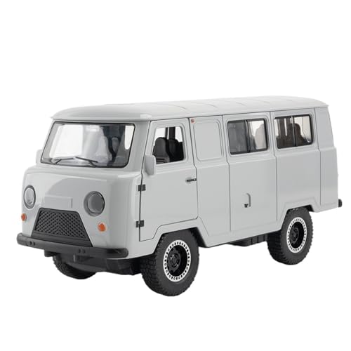 RYUEXING for 1/18 Russische VAZ Van Simulation Legierung Auto Spielzeug Modell Tür Öffnung Sound Und Licht Lenkung Stoßdämpfende Spielzeug Auto Sammlung Ornamente(White) von RYUEXING