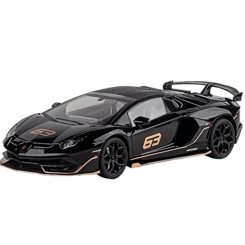 RYUEXING for 1/18 SVJ63 Versteckte Version Simulation Legierung Auto Modell Mit Sound Und Licht Multi-Funktion Interaktive Kinder Spielzeug Sammlung Ornamente(Black) von RYUEXING