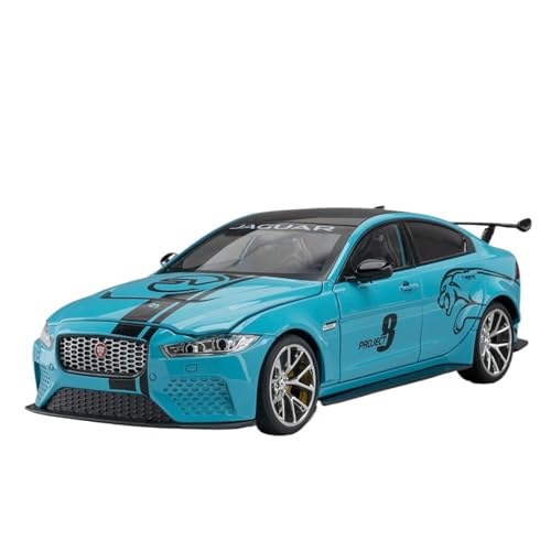 RYUEXING for 1/18 XE SVProject 8 Simulation Legierung Auto Spielzeug Modell Tür Öffnung Sound Und Licht Lenkung Schock-absorbieren Auto Sammlung Ornamente(Blue) von RYUEXING