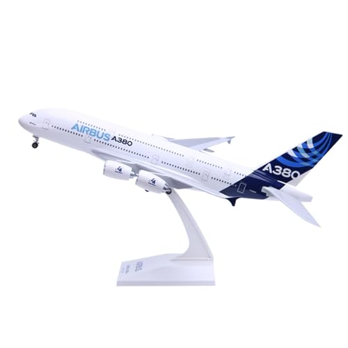 RYUEXING for 1/200 Zusammengebautes Flugzeugmodell Airbus A380-800 Original-Flugzeugmodell Mit Fahrwerk Legierung Simulationskollektion Ornamente von RYUEXING