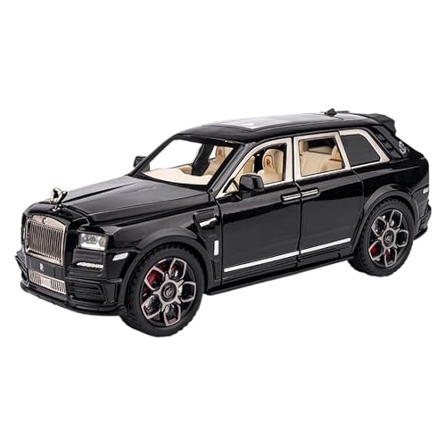 RYUEXING for 1/22 Cullinan Off-Road Simulation Legierung Auto Modell Mit Sound Und Licht Multi-Funktion Interaktive Kinder Spielzeug Sammlung Ornamente(Black) von RYUEXING