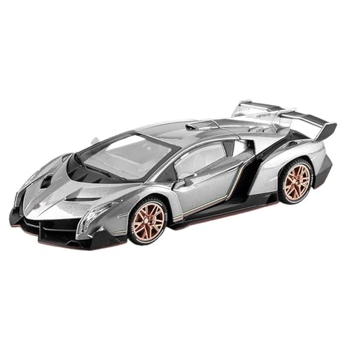 RYUEXING for 1/22 Gift Sport Auto Simulation Legierung Auto Modell Ornament Spielzeug(Gray) von RYUEXING