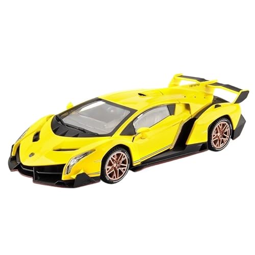 RYUEXING for 1/22 Gift Sport Auto Simulation Legierung Auto Modell Ornament Spielzeug(Yellow) von RYUEXING