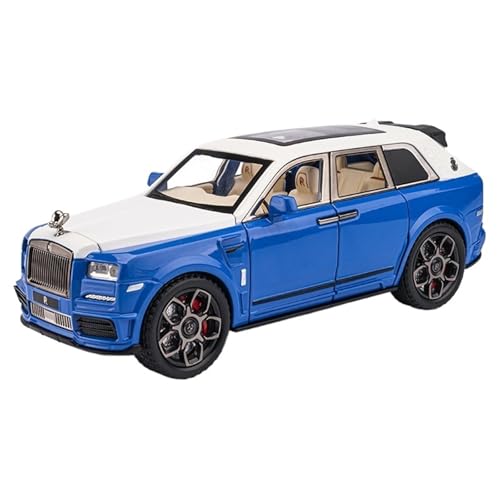 RYUEXING for 1/22 Gold Cullinan Geländewagen Simulation Legierung Druckguss Auto Modell Kinder Spielzeug Sammlung Ornamente(Blue) von RYUEXING