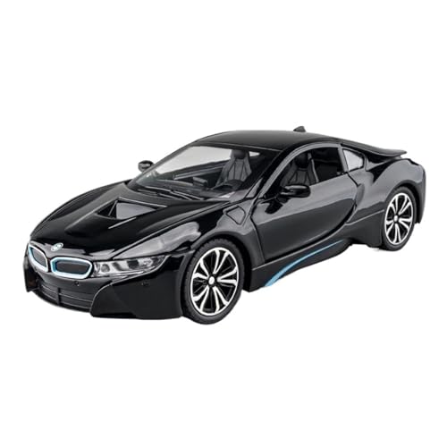 RYUEXING for 1/22 I8 Simulation Legierung Auto Modell Mit Sound Und Licht Multi-Funktion Interaktive Kinder Spielzeug Sammlung Ornamente(Black) von RYUEXING