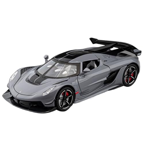 RYUEXING for 1/22 Koenigsegg Jesko Sportwagen Simulation Legierung Druckguss Auto Modell Kinder Spielzeug Sammlung Ornamente(Gray) von RYUEXING