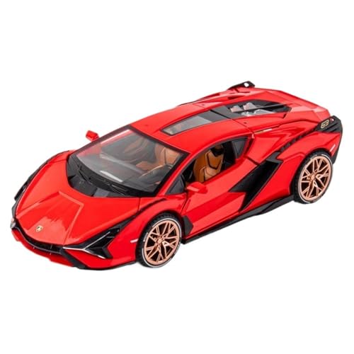 RYUEXING for 1/22 Sport Auto Simulation Legierung Druckguss Auto Modell Kinder Spielzeug Sammlung Ornamente(Red) von RYUEXING