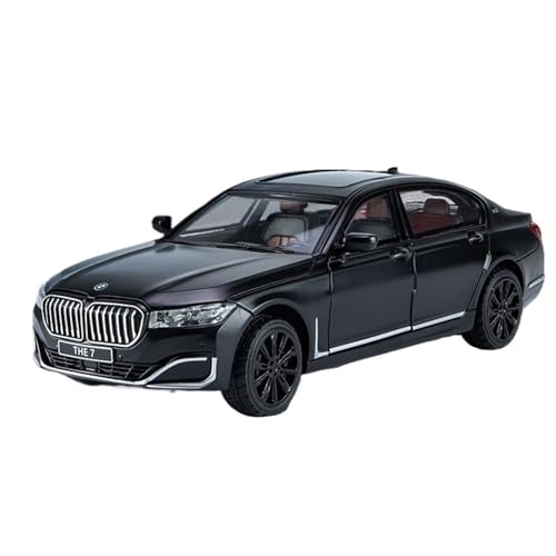 RYUEXING for 1/24 760Li Simulation Legierung Auto Modell Mit Sound Und Licht Multi-Funktion Interaktive Kinder Spielzeug Sammlung Ornamente(Black) von RYUEXING