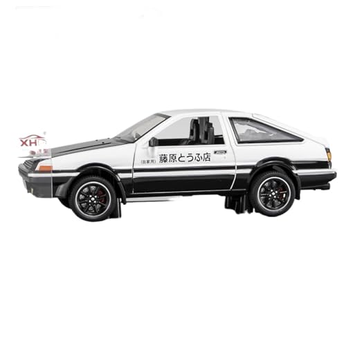 RYUEXING for 1/24 AE-86 Kopf Charakter Simulation Legierung Druckguss Technologie Auto Modell Kinderspielzeug Sammlung Ornamente(White) von RYUEXING