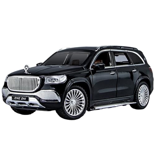 RYUEXING for 1/24 AMG GLS600 Simulation Legierung Druckguss Technologie Auto Modell Kinder Spielzeug Sammlung Ornamente(Black) von RYUEXING