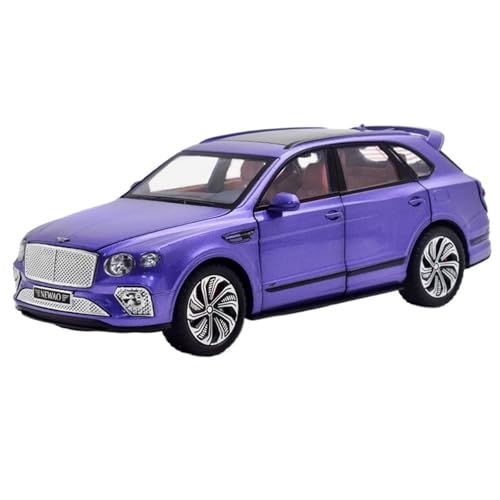 RYUEXING for 1/24 Bentayga Simulation Legierung Auto Modell Spielzeug Sammlung Ornamente(Purple) von RYUEXING