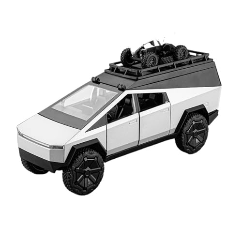 RYUEXING for 1/24 Camping Pickup RV Simulation Legierung Auto Modell Mit Sound Und Licht Multi-Funktion Interaktive Kinder Spielzeug Sammlung Ornamente(Silver) von RYUEXING