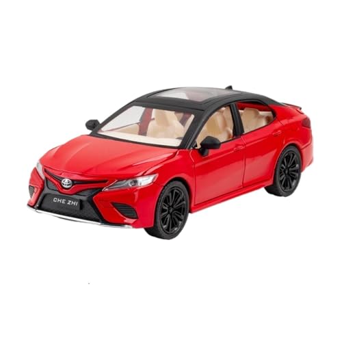 RYUEXING for 1/24 Camry Simulation Legierung Auto Modell Mit Sound Und Licht Multi-Funktion Interaktive Kinder Spielzeug Sammlung Ornamente(Red) von RYUEXING