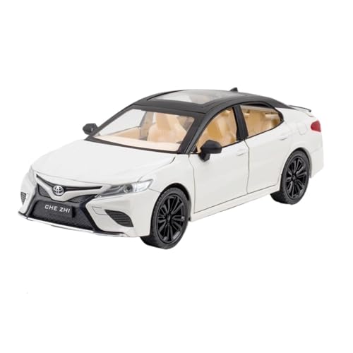 RYUEXING for 1/24 Camry Simulation Legierung Auto Modell Mit Sound Und Licht Multi-Funktion Interaktive Kinder Spielzeug Sammlung Ornamente(White) von RYUEXING