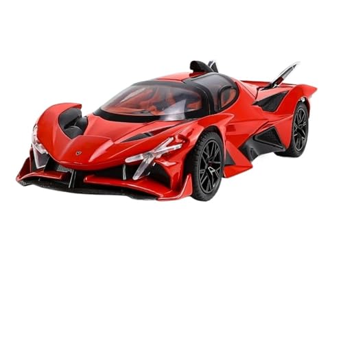 RYUEXING for 1/24 EVO Simulation Legierung Auto Modell Multifunktionale Kinder Spielzeug Sammlung Ornamente(Red) von RYUEXING