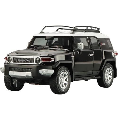 RYUEXING for 1/24 FJ Road Cruiser Geländewagen Simulation Legierung Auto Modell Sammlung Ornamente(Black) von RYUEXING