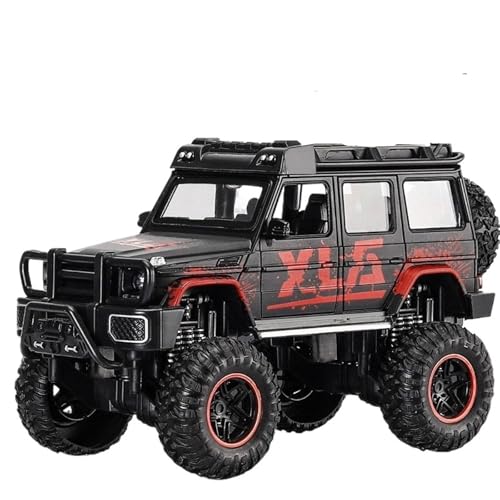 RYUEXING for 1/24 G5 Off-Road Simulation Legierung Auto Modell Mit Sound Und Licht Multi-Funktion Interaktive Kinder Spielzeug Sammlung Ornamente(Black) von RYUEXING