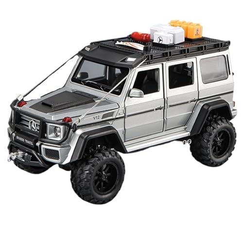 RYUEXING for 1/24 G550 4X4 Modifizierte Version Offroad-Simulation Legierung Auto Modell Sammlung Ornamente(Silver) von RYUEXING