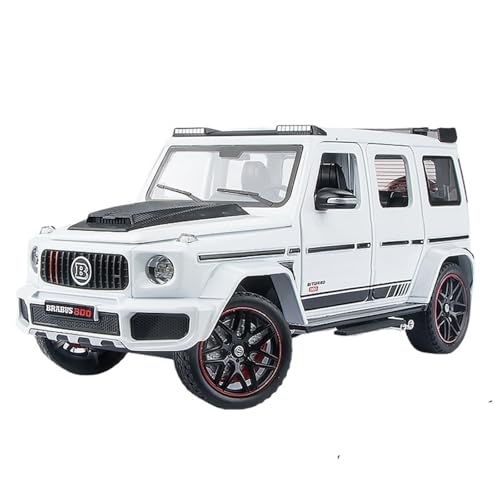 RYUEXING for 1/24 G800 Off-Road-Auto Simulation Legierung Druckguss Technologie Auto Modell Kinder Spielzeug Sammlung Ornamente(White) von RYUEXING