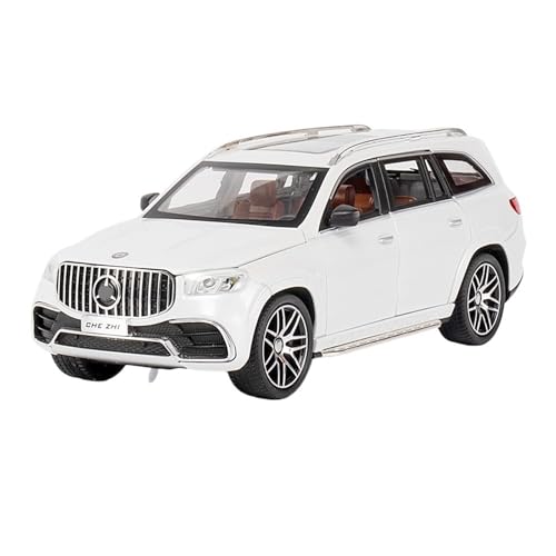 RYUEXING for 1/24 GLS63 Geländewagen Simulation Legierung Auto Modell Spielzeug Sammlung Ornamente(White) von RYUEXING