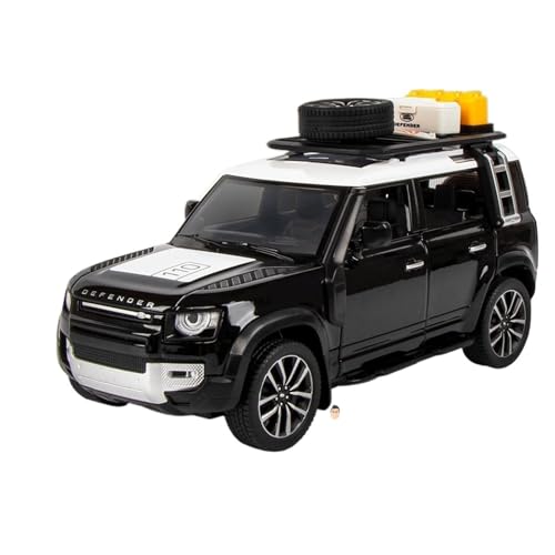 RYUEXING for 1/24 Geländewagen Simulation Legierung Auto Modell Multifunktionale Kinder Spielzeug Sammlung Ornamente(Black) von RYUEXING