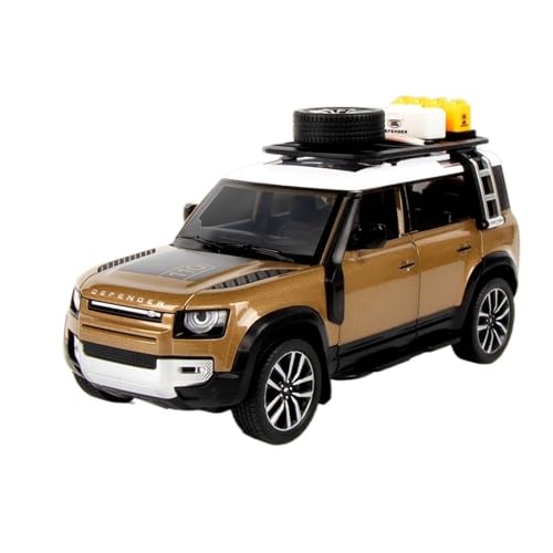 RYUEXING for 1/24 Geländewagen Simulation Legierung Auto Modell Multifunktionale Kinder Spielzeug Sammlung Ornamente(Brown) von RYUEXING