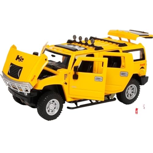 RYUEXING for 1/24 H2 Simulation Legierung Auto Modell Multifunktionale Kinder Spielzeug Sammlung Ornamente(Yellow) von RYUEXING