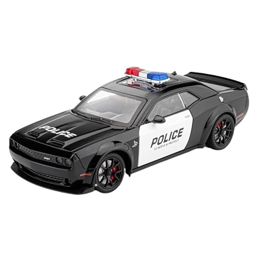 RYUEXING for 1/24 Hellcat Polizeiauto Simulation Legierung Auto Modell Mit Sound Und Licht Multi-Funktion Interaktive Kinder Spielzeug Sammlung Ornamente von RYUEXING