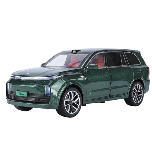 RYUEXING for 1/24 L9 Simulation Legierung Auto Modell Mit Sound Und Licht Multi-Funktion Interaktive Kinder Spielzeug Sammlung Ornamente(Green) von RYUEXING