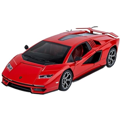 RYUEXING for 1/24 LPI-800 Sports Car Simulation Alloy Die-Casting Technology Car Model Children's Toys Collection Ornaments(Red) von RYUEXING