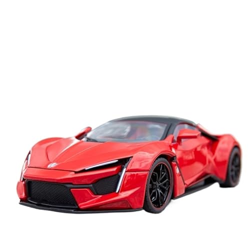 RYUEXING for 1/24 Laiken Racing Simulation Legierung Auto Modell Mit Sound Und Licht Multi-Funktion Interaktive Kinder Spielzeug Sammlung Ornamente(Red) von RYUEXING