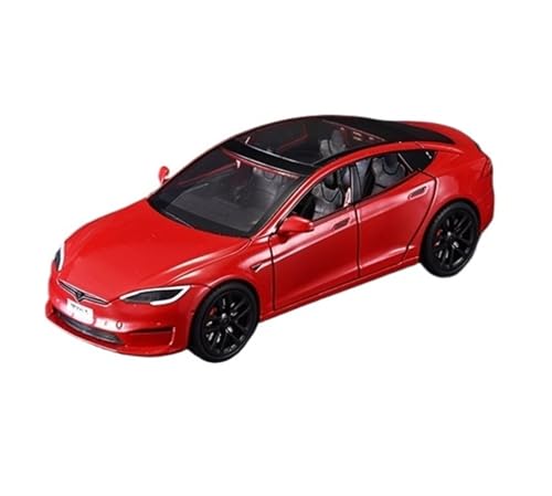 RYUEXING for 1/24 M92319-6modelS Legierung Simulation Auto Spielzeug Modell Offene Tür Sound Und Licht Lenkung Dämpfung Auto Sammlung Ornamente(Red) von RYUEXING