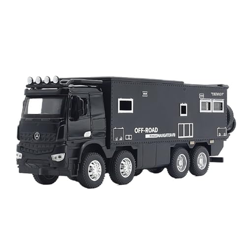 RYUEXING for 1/24 Normadisen RV Simulation Legierung Lenkung Sound Und Licht Stoßdämpfung Funktion Spielzeug Auto Modell Ornamente Sammlung(Black) von RYUEXING